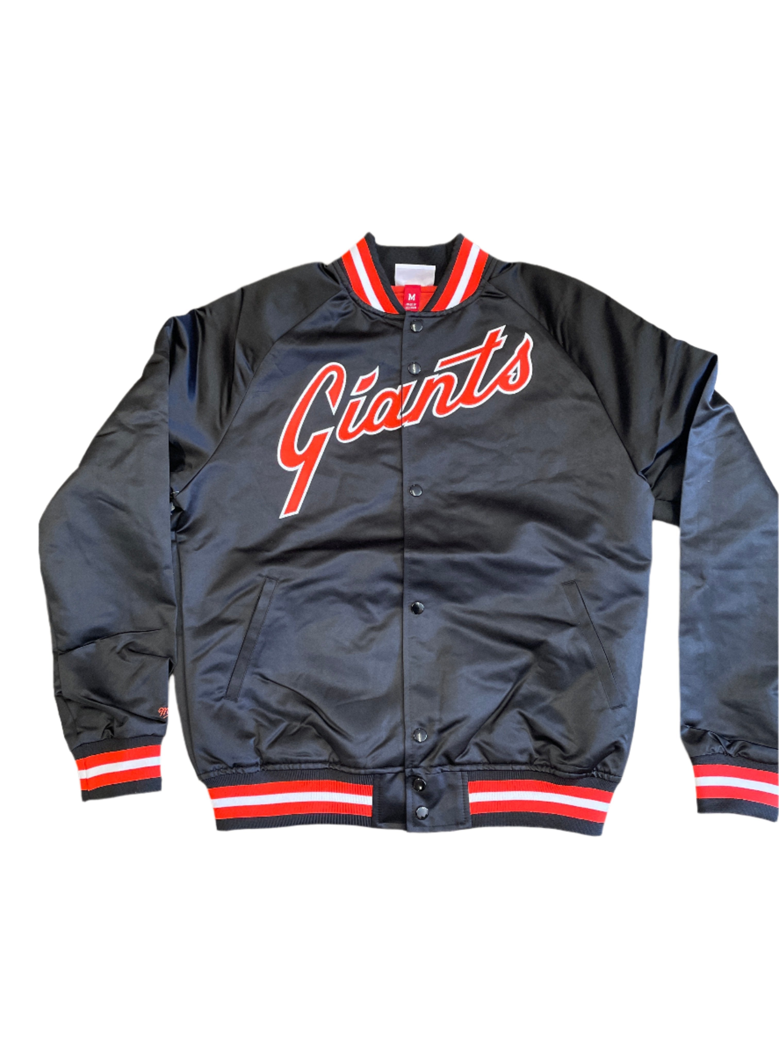 Mitchell and Ness San Francisco Giants Lightweight Satin Vintage Logo Jacket