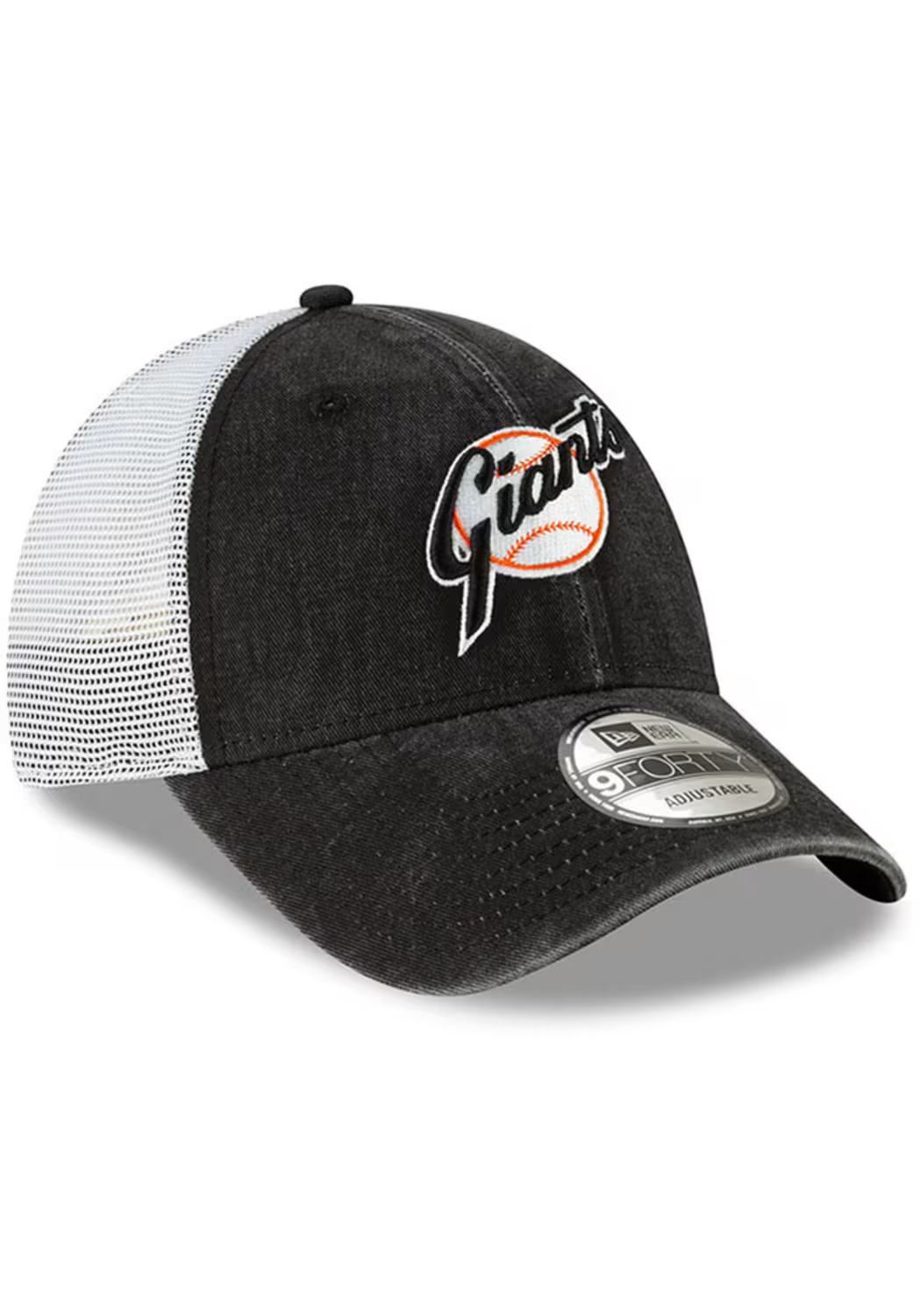 New Era San Francisco Giants Cooperstown Trucker 9Forty Adjustable Hat-Black