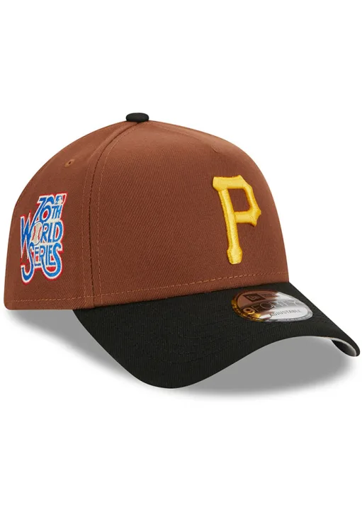 New Era Pittsburgh Pirates Harvest A Frame 9forty Adjustable Hat - Brown