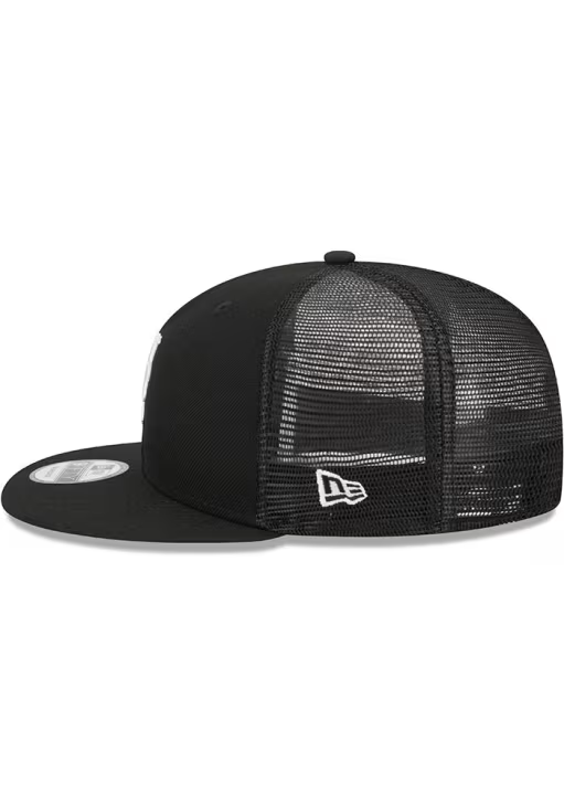 New Era New York Mets Trucker 9FIFTY Snapback Hat-Black/White