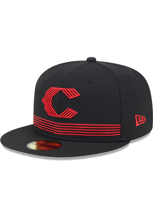 New Era Cincinnati Reds City Connect 59fifty Fitted Hat-Black