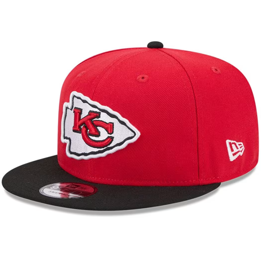 New Era Youth Kansas City Chiefs Evergreen 9FIFTY Snapback Hat 2Tone - Red/Black