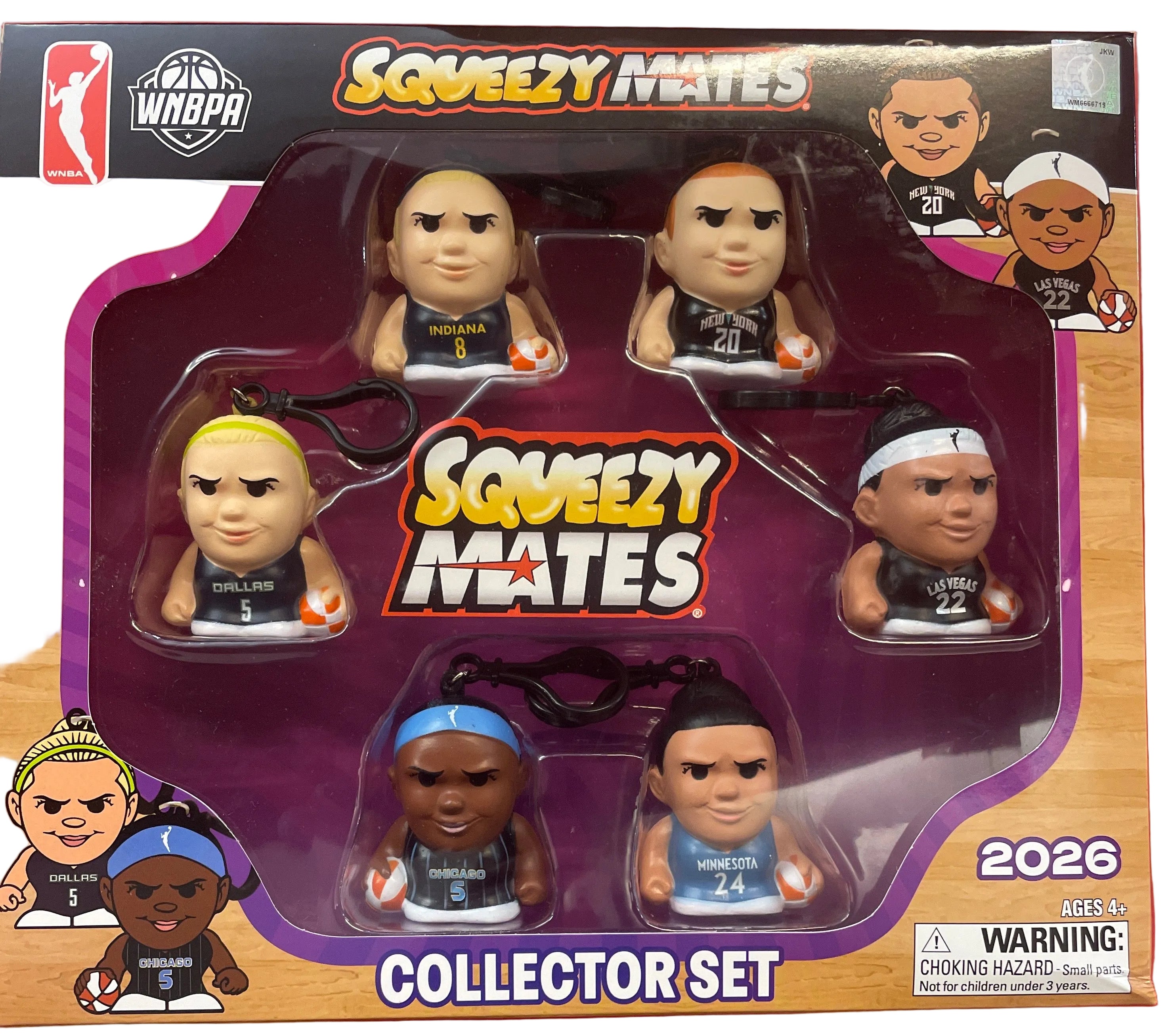 WNBA Squeezy Mates Collector Set 2026