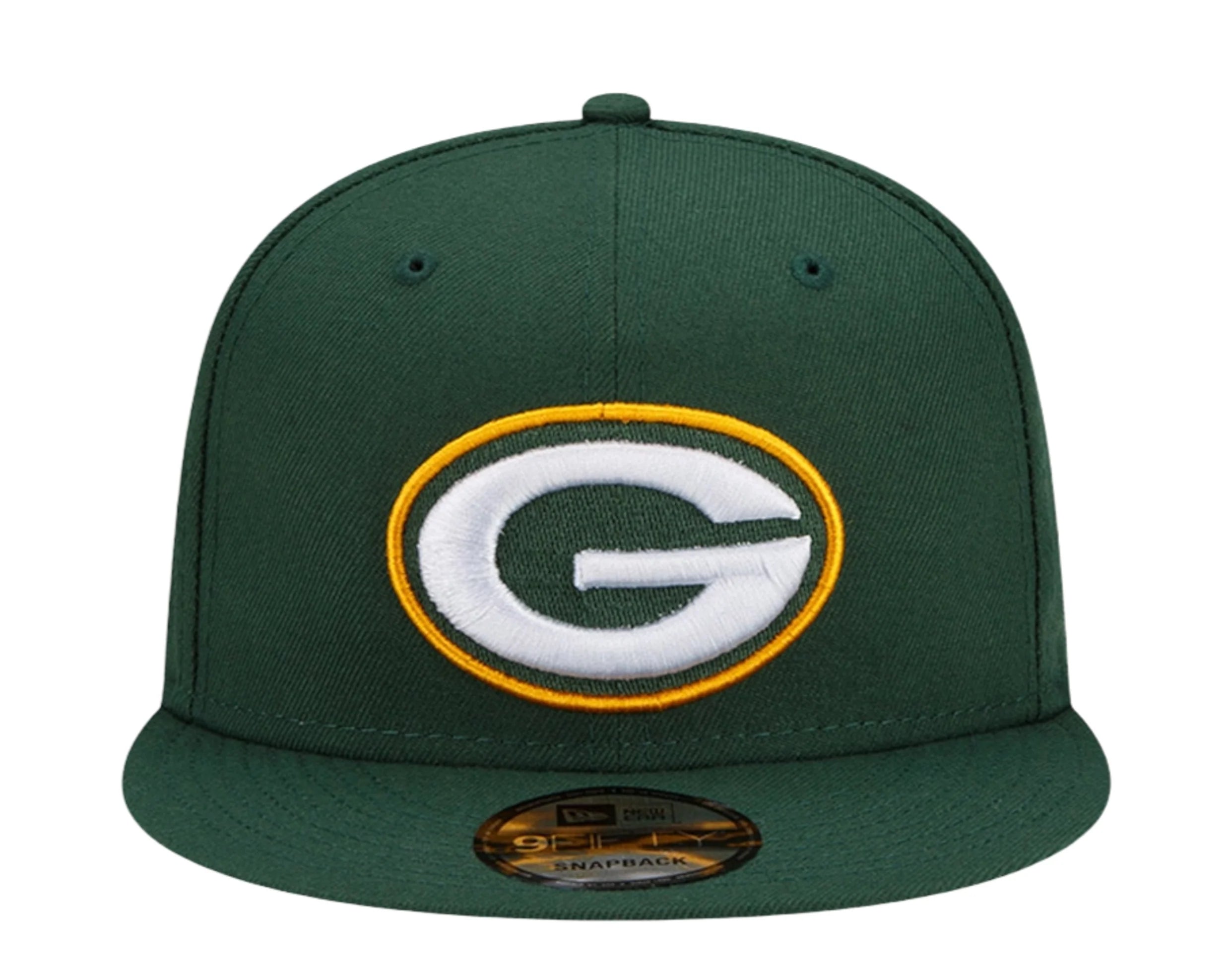 New Era Green Bay Packer Evergreen Side Patch 9FIFTY Snapback Hat - Green