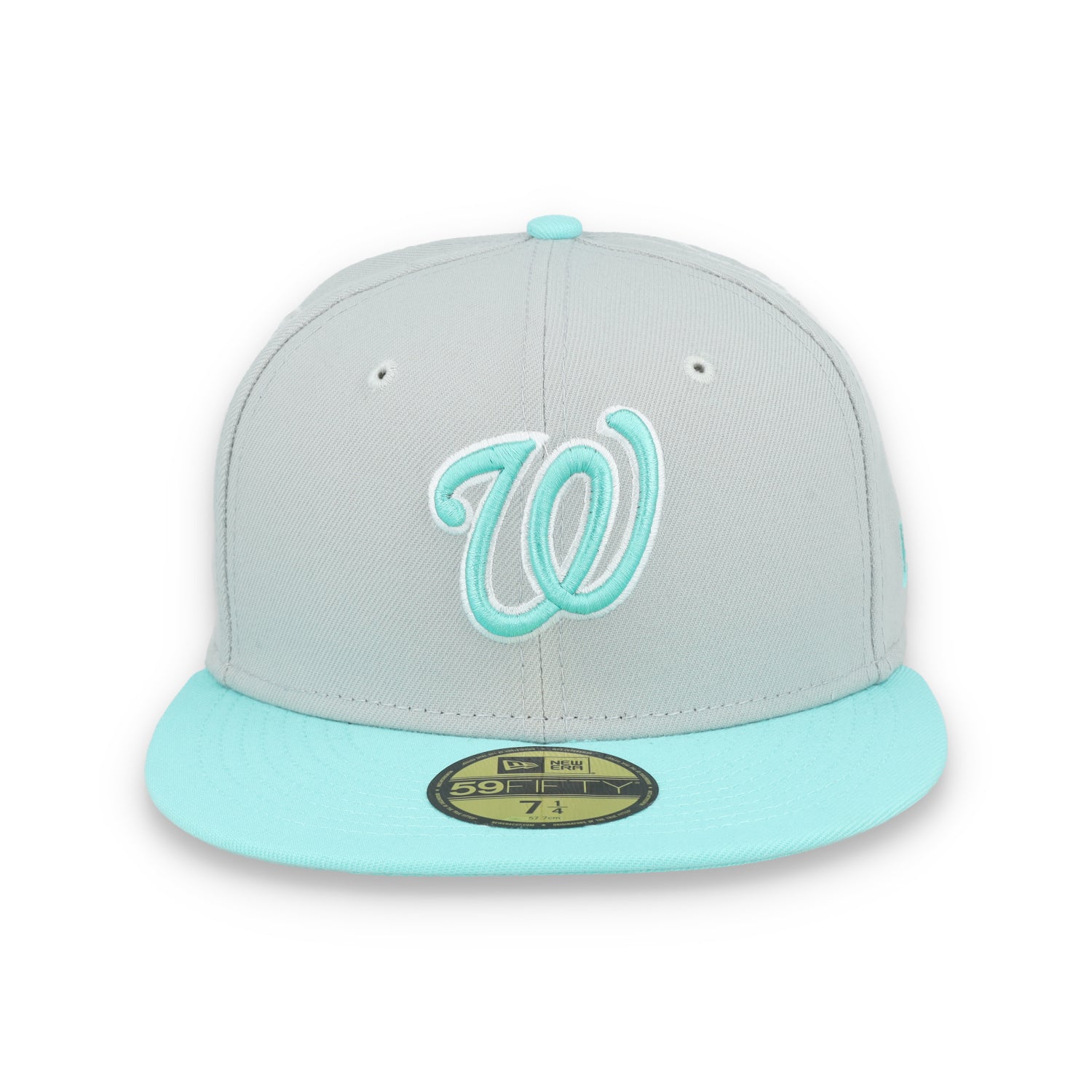 New Era Washington Nationals 2-Tone Color Pack 59FIFTY Fitted Hat-Gray/Turquoise