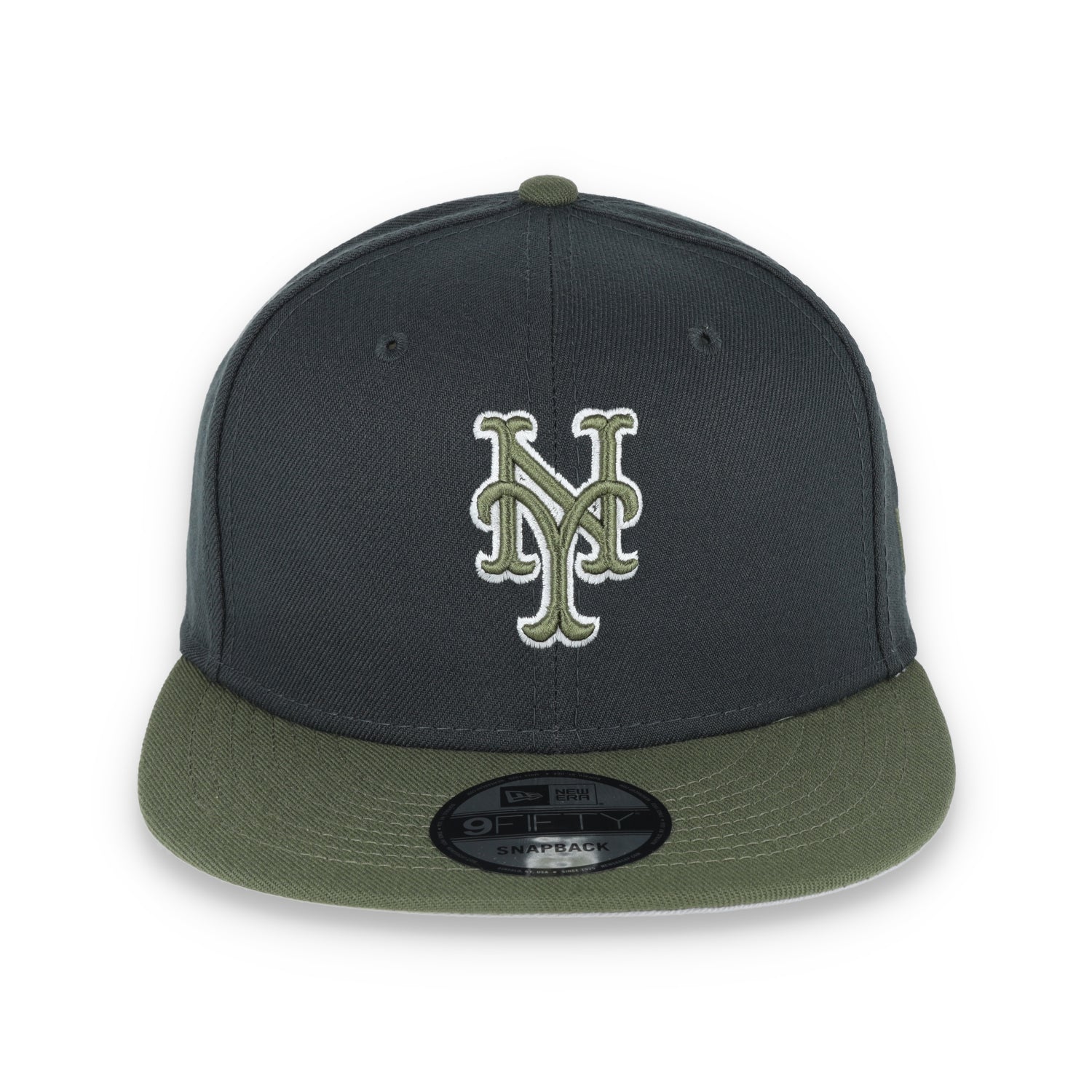 New Era New York Mets 2-Tone Color Pack 9FIFTY Snapback Hat- Grey/Olive