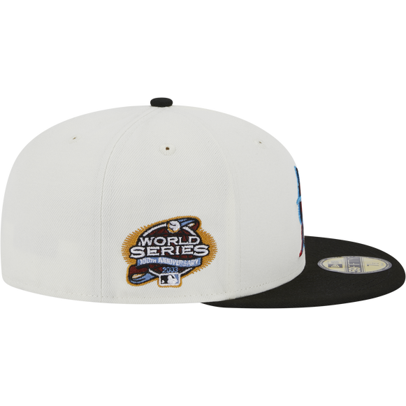 New Era Miami Marlins Throwback 2003 Worlds Series 59FIFTY Fitted Ivory Hat