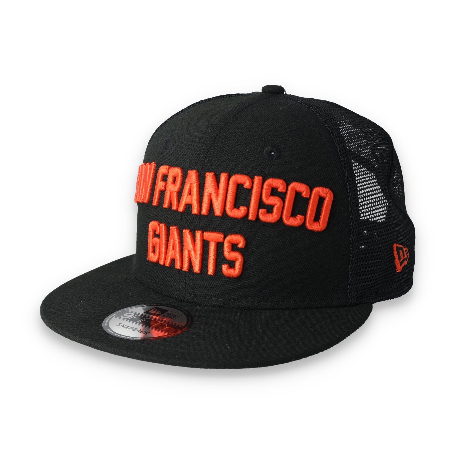 New Era San Francisco Giants Script 9FIFTY Trucker Snapback Hat