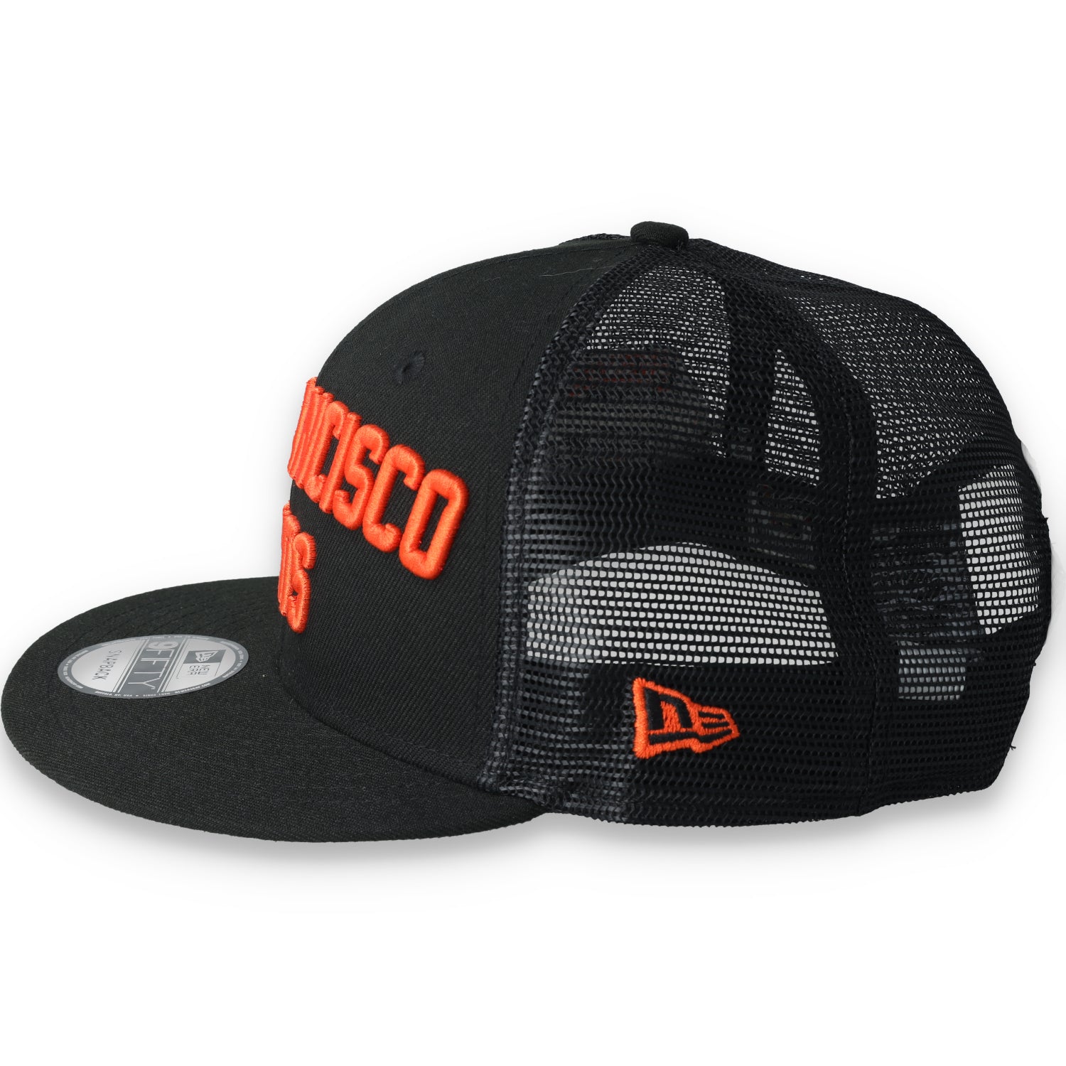 New Era San Francisco Giants Script 9FIFTY Trucker Snapback Hat