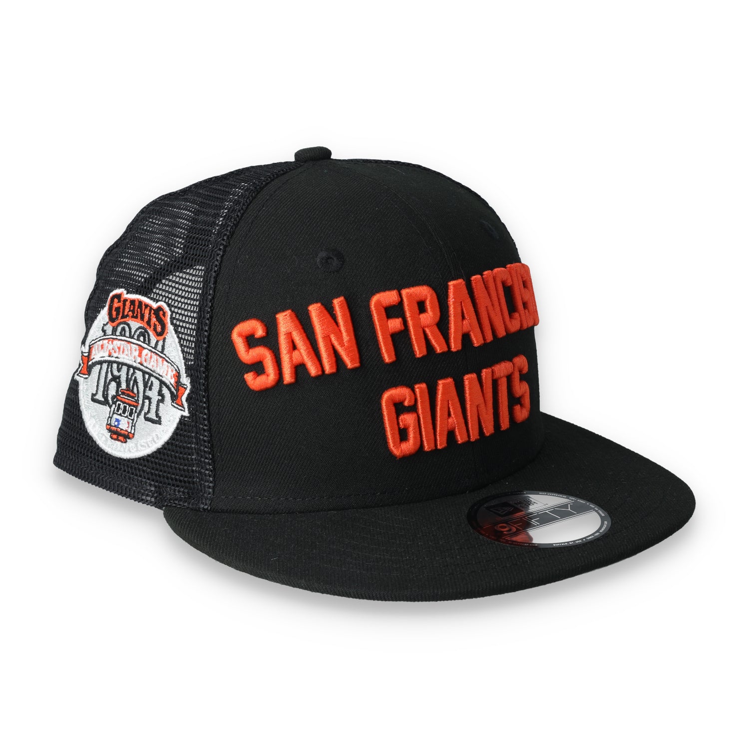 New Era San Francisco Giants Script 9FIFTY Trucker Snapback Hat