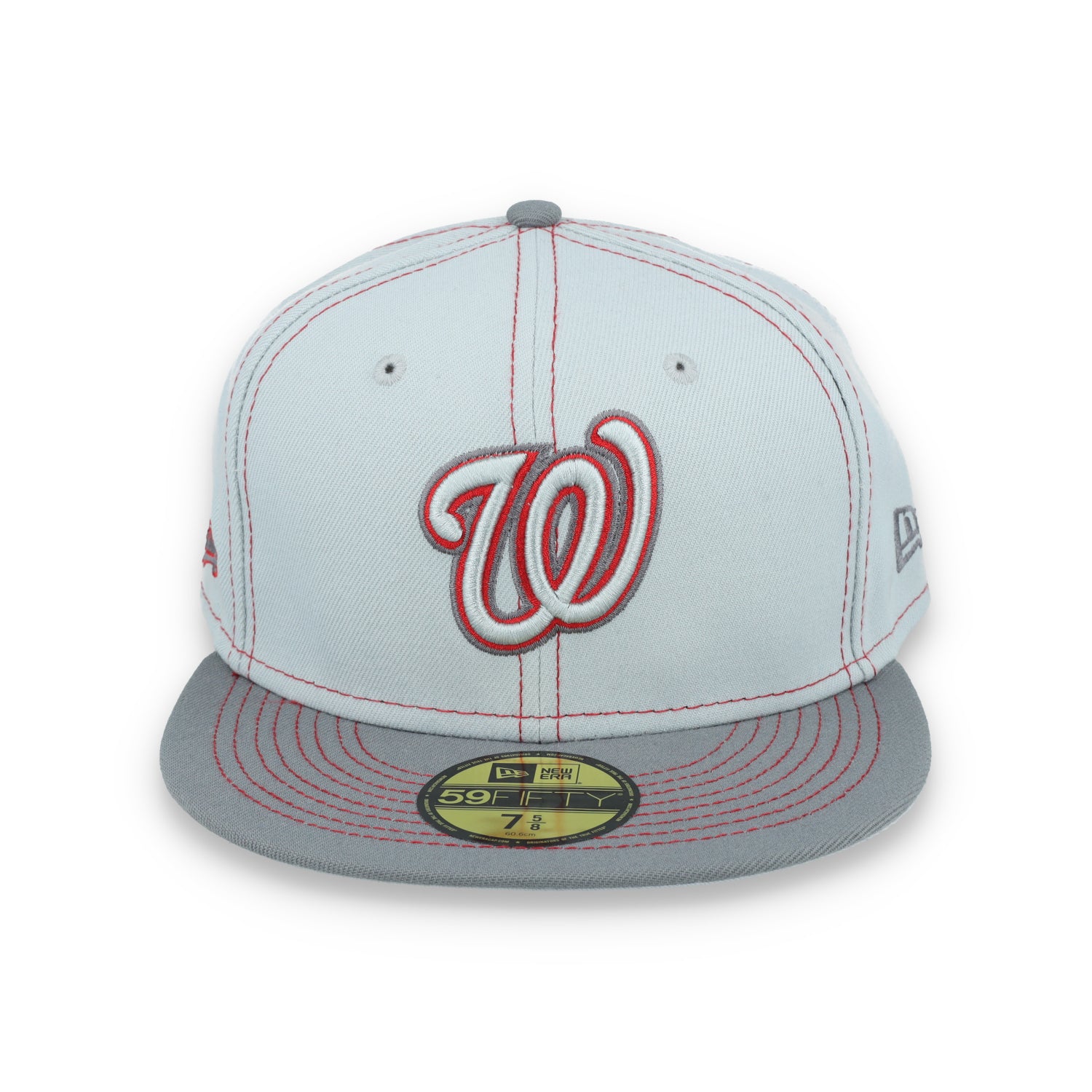 New Era Washington Nationals Gray Pop 59FIFTY Fitted Hat- Gray