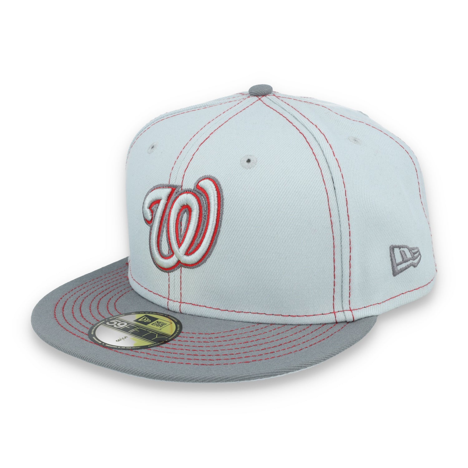 New Era Washington Nationals Gray Pop 59FIFTY Fitted Hat- Gray