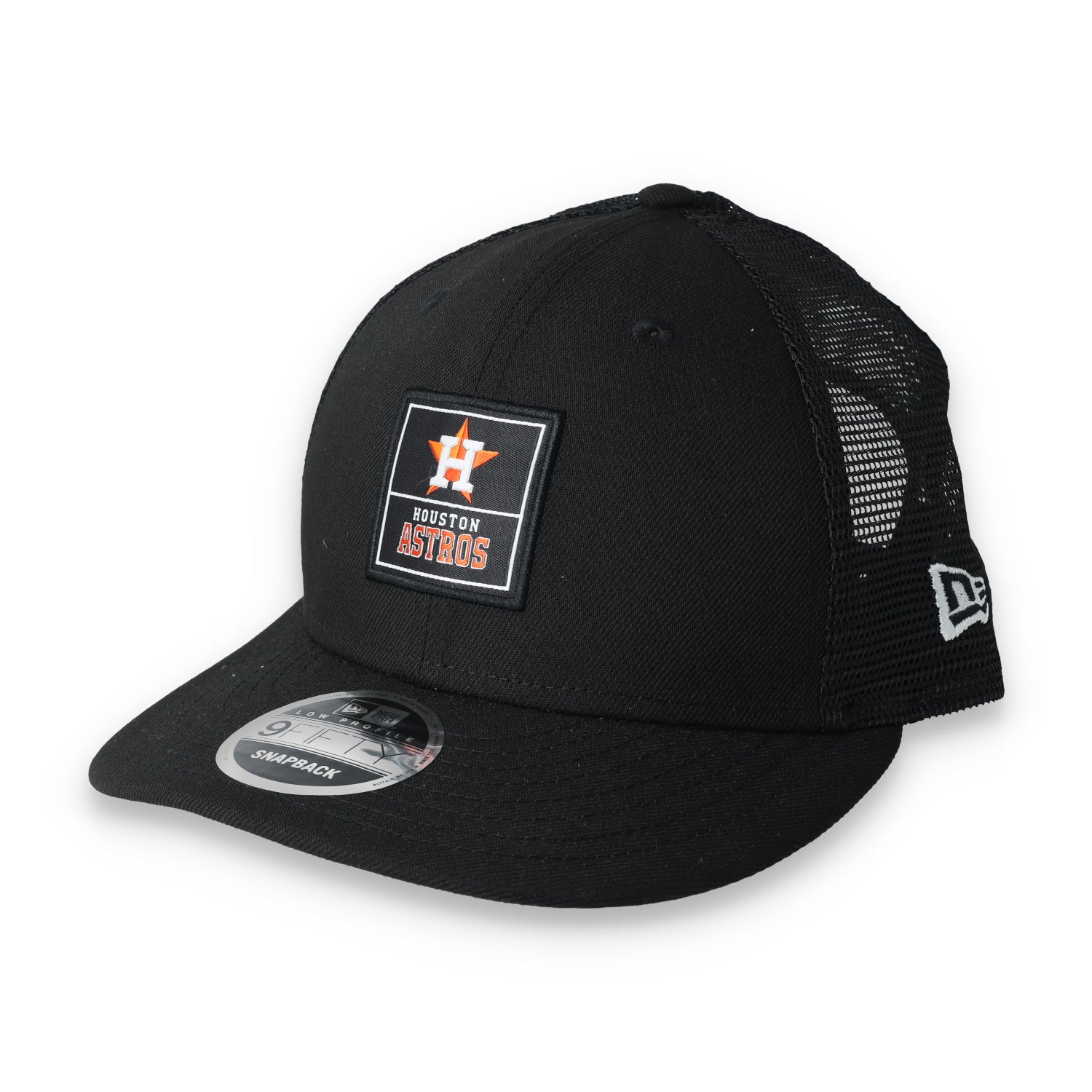 New Era Houston Astros Label Low Profile 9FIFTY Trucker Snapback Hat