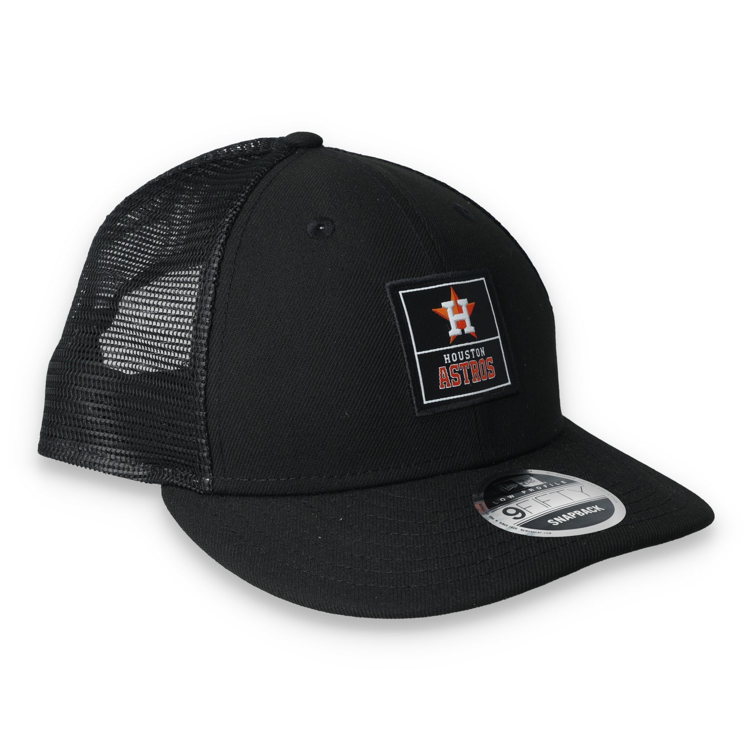 New Era Houston Astros Label Low Profile 9FIFTY Trucker Snapback Hat