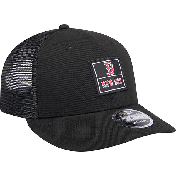 New Era Boston Red Sox Label Low Profile 9FIFTY Trucker Snapback Hat