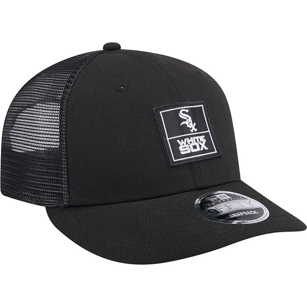 New Era Chicago White Sox Label Low Profile 9FIFTY Trucker Snapback Hat