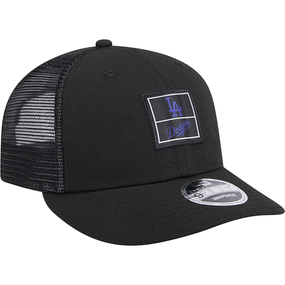 New Era Los Angeles Dodgers Label Low Profile 9FIFTY Trucker Snapback Hat