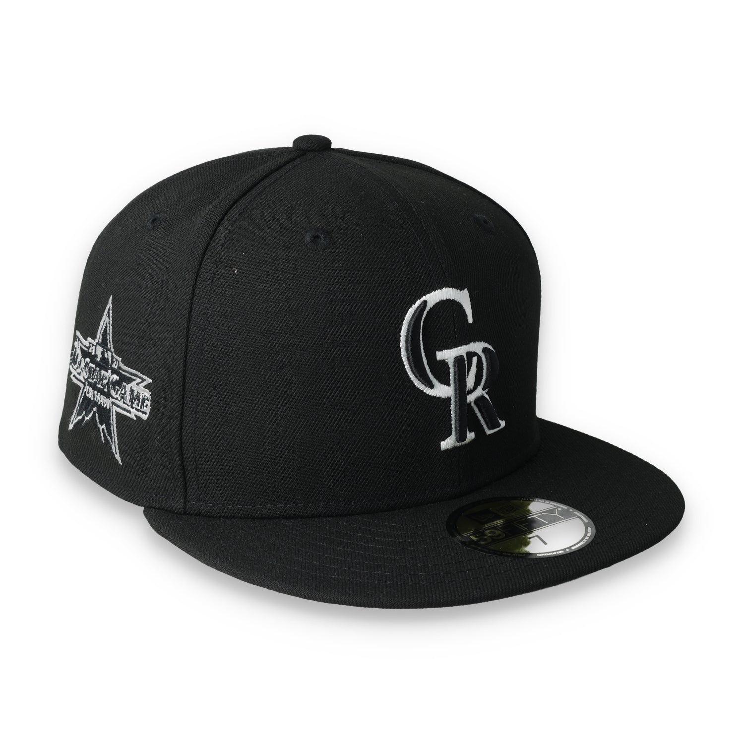 New Era Colorado Rockies Side Patch 2021 All-Star Game 59fifty Fitted Hat-Black/White