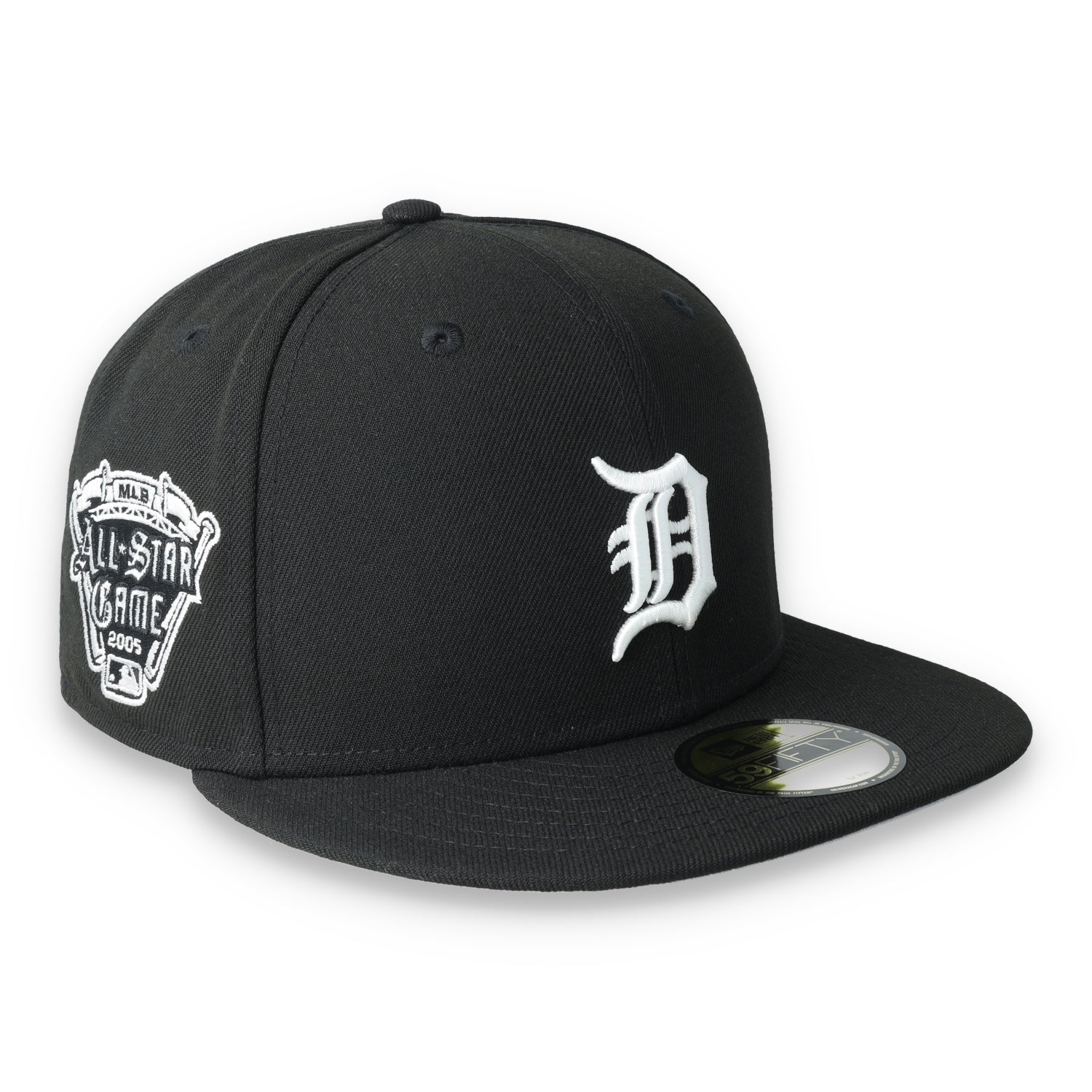 New Era Detroit Tigers Side Patch 2005 All Star Game 59FIFTY Fitted Hat-Black/White