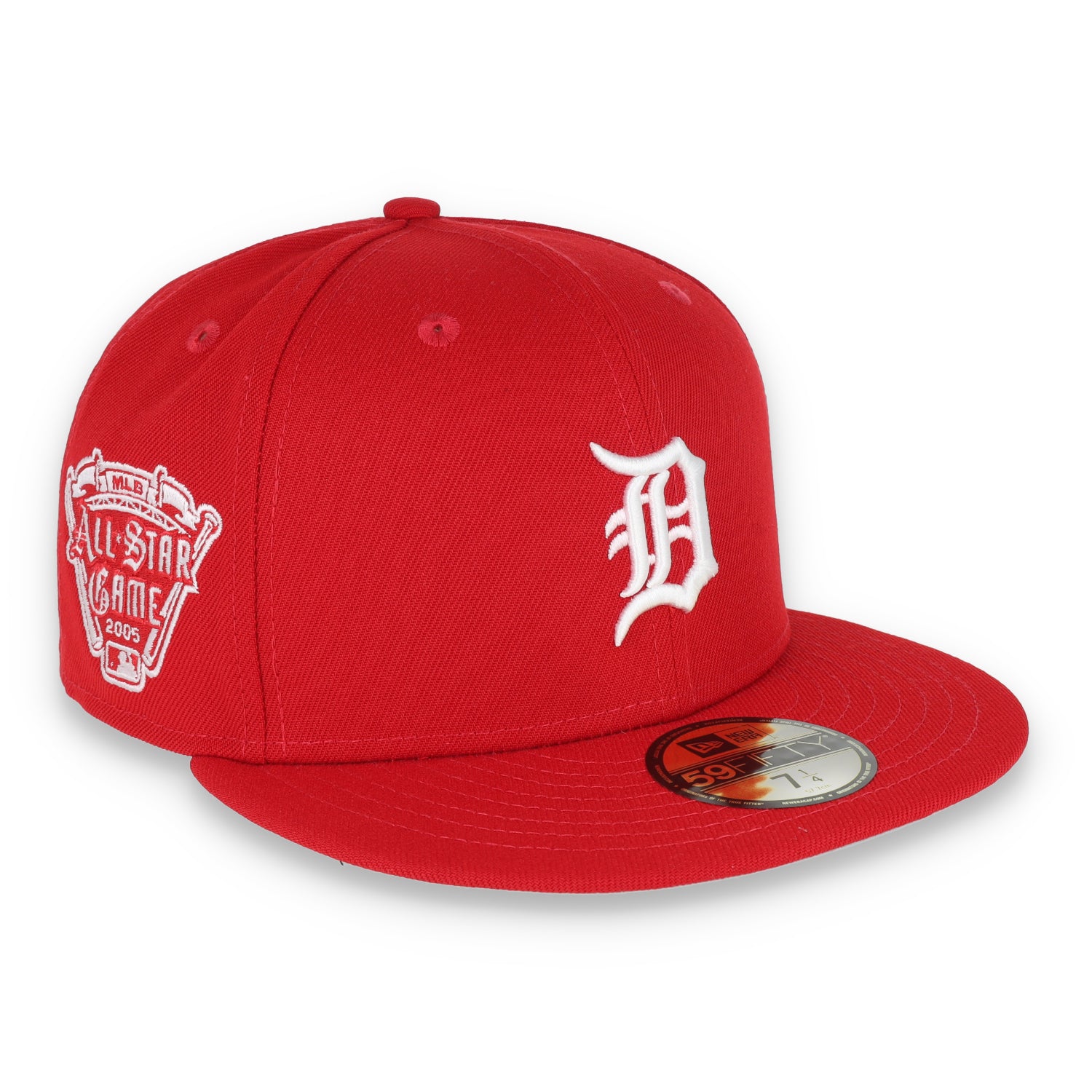 New Era Detroit Tigers Side Patch 2005 All Star Game 59FIFTY Fitted Hat-Scarlet