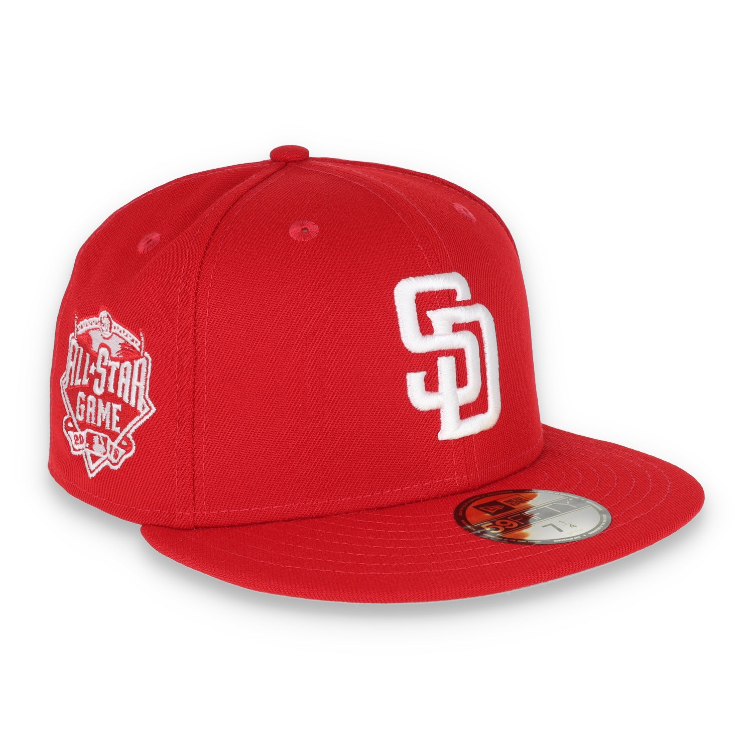 New Era San Diego Padres Side Patch 2015 All Star Game 59FIFTY Fitted Hat-Red/White