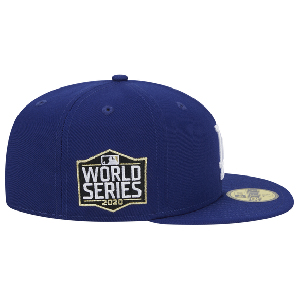 NEW ERA Los Angeles Dodgers WORLD SERIES 2020 SIDE PATCH 59FIFTY FITTED HAT-Blue