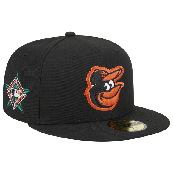 NEW ERA  BALTIMORE ORIOLES 1993 ALL STAR SIDE PATCH 59FIFTY FITTED-BLACK/ORANGE