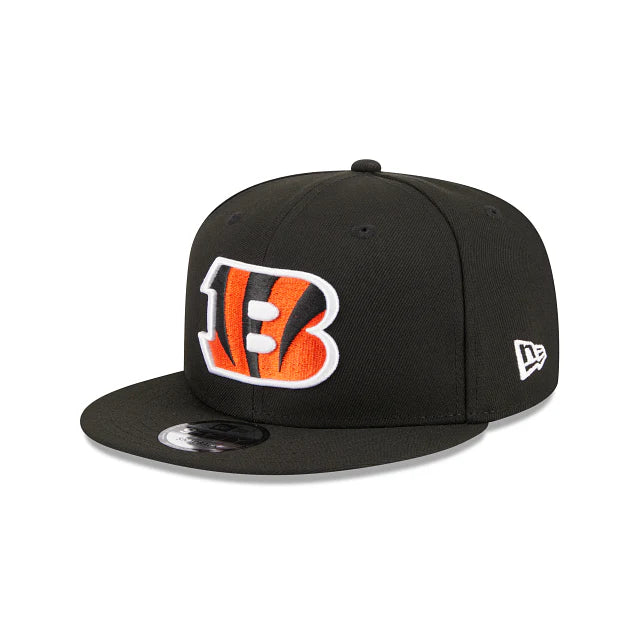 New Era Cincinnati Bengals Evergreen Side Patch 9FIFTY Snapback Hat - Black