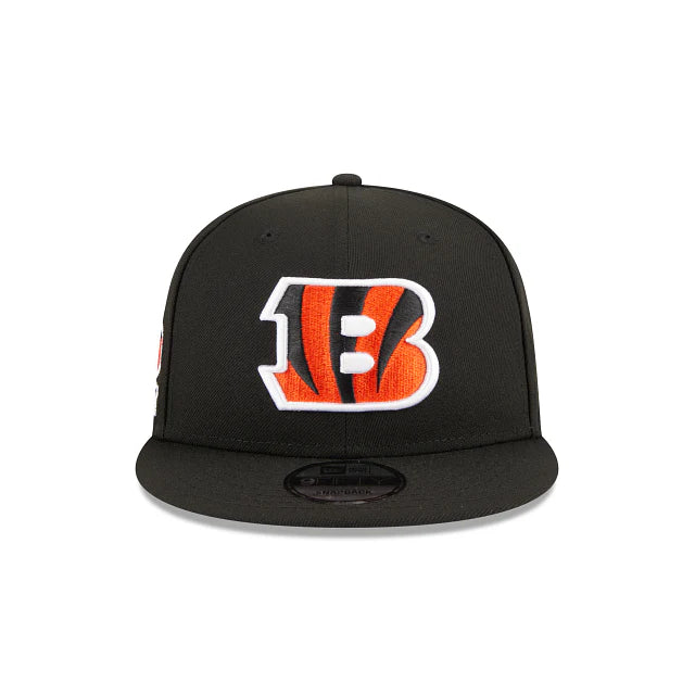 New Era Cincinnati Bengals Evergreen Side Patch 9FIFTY Snapback Hat - Black