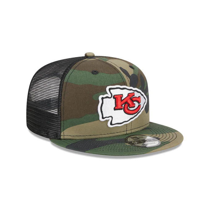 New Era Kansas City Chiefs Camo 9FIFTY Trucker Snapback Hat