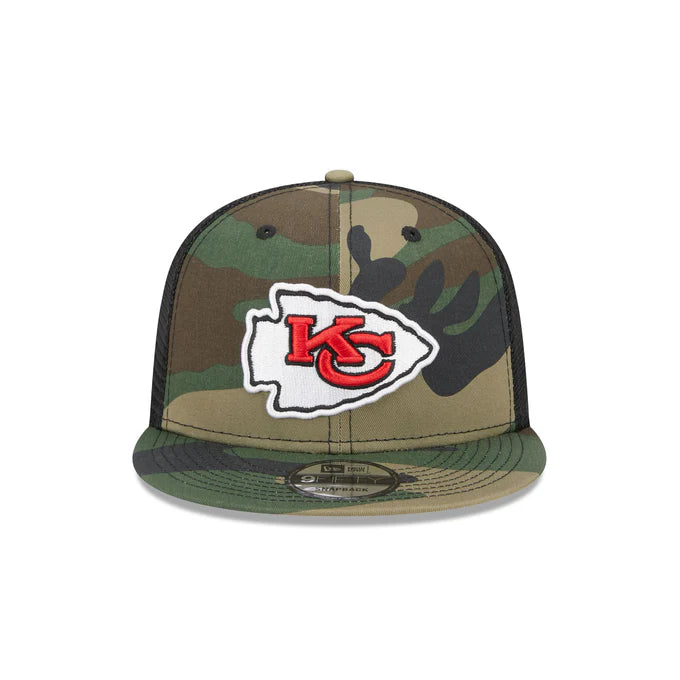 New Era Kansas City Chiefs Camo 9FIFTY Trucker Snapback Hat