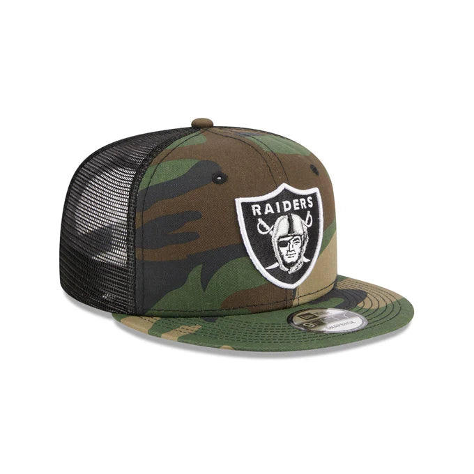 New Era Las Vegas Raiders 9FIFTY Trucker Hat-Camo