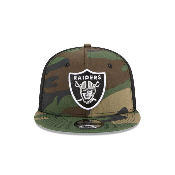 New Era Las Vegas Raiders 9FIFTY Trucker Hat-Camo