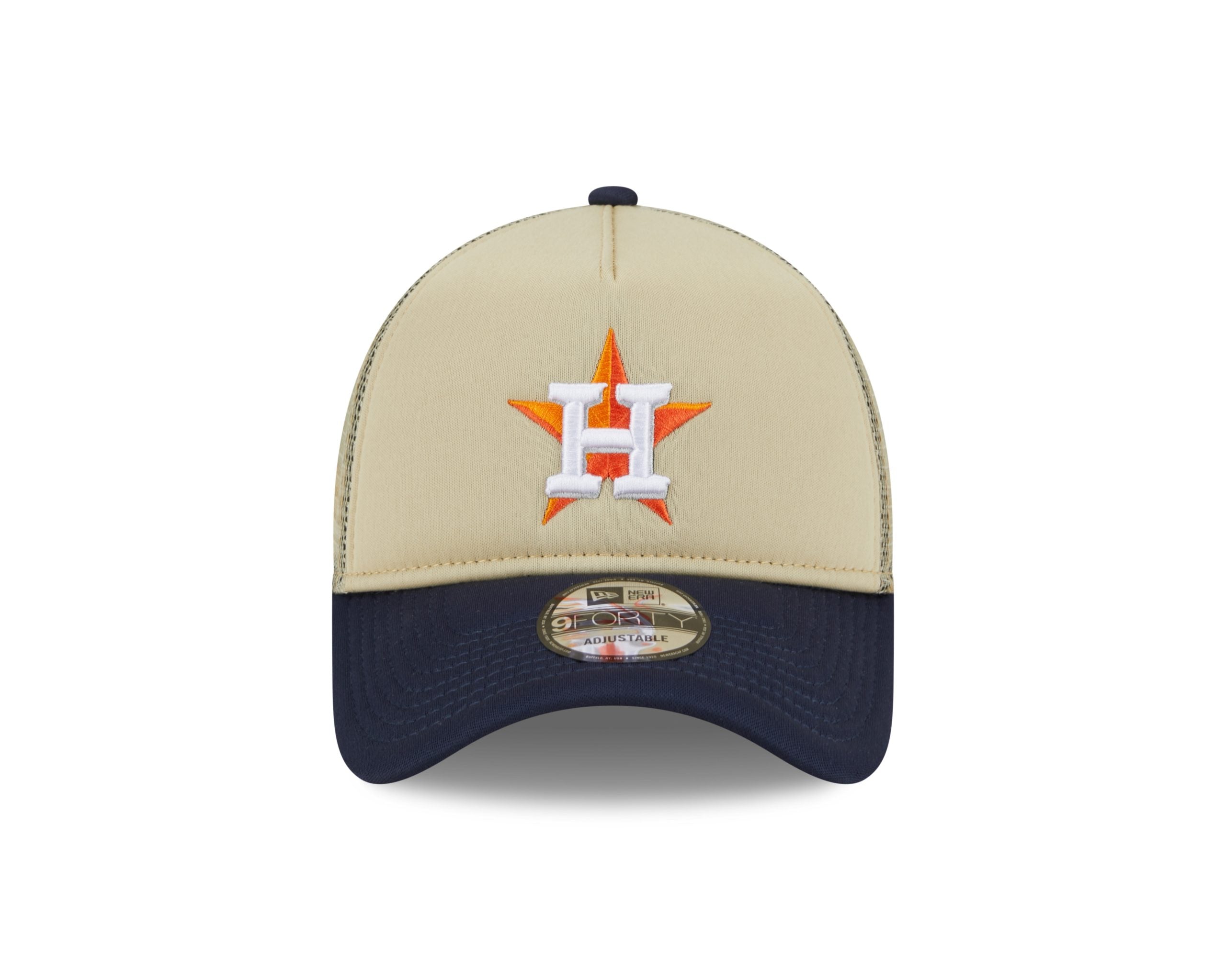New Era Houston Astros All Day 9Forty A-Frame Trucker-Tan/Navy