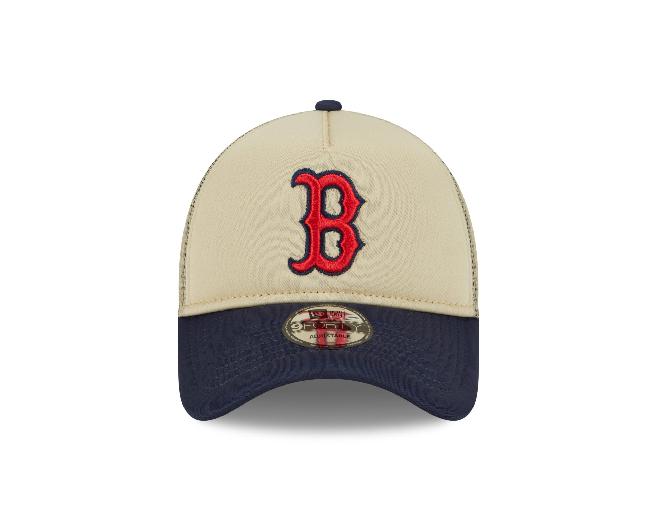 New Era New Boston Red Sox All Day 9Forty A-Frame Trucker-Tan/Navy