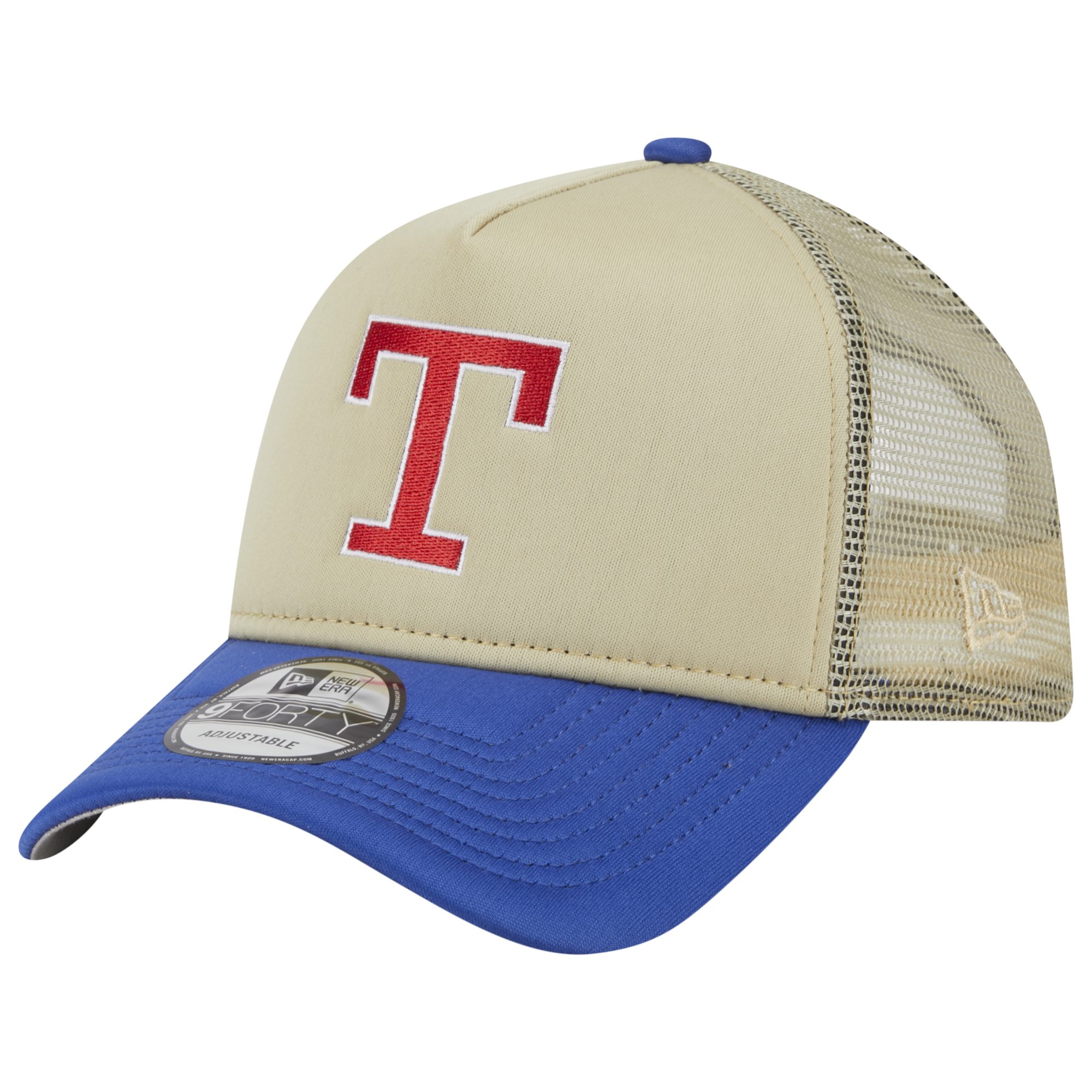 New Era Texas Rangers All Day 9Forty A-Frame Trucker-Tan/Blue