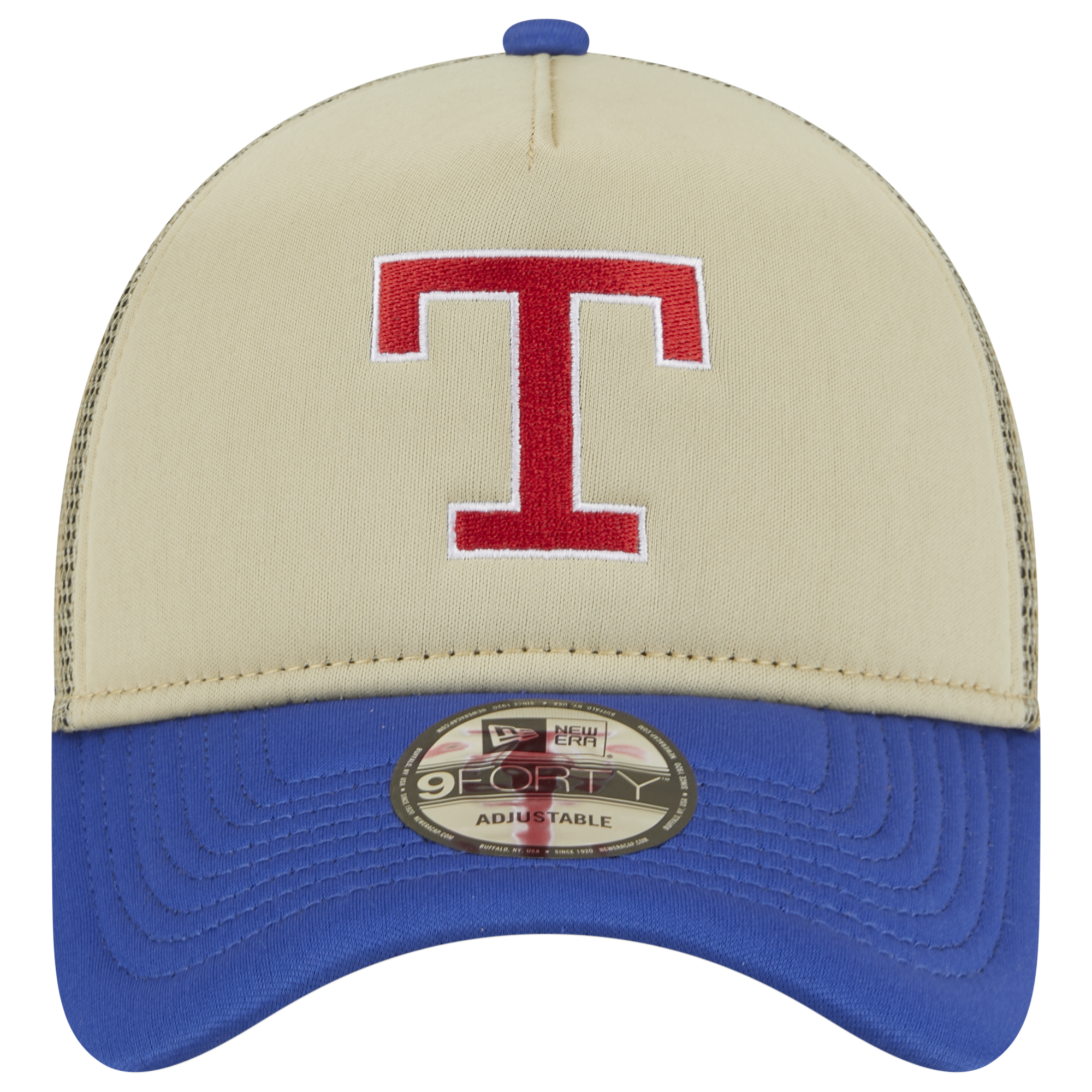 New Era Texas Rangers All Day 9Forty A-Frame Trucker-Tan/Blue