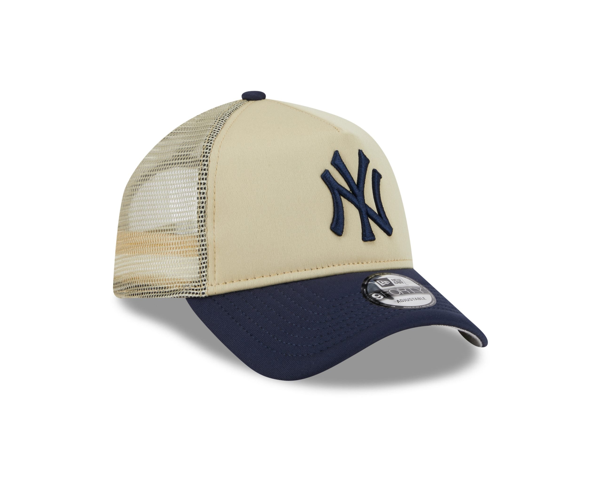 New Era New York Yankees All Day 9Forty A-Frame Trucker-Tan/Navy