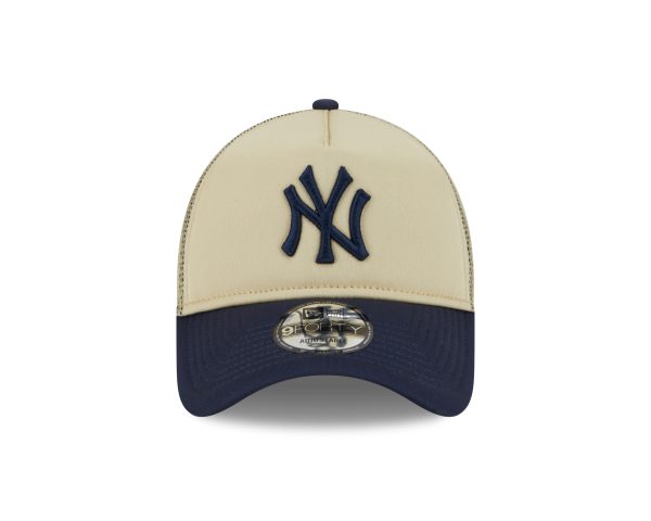 New Era New York Yankees All Day 9Forty A-Frame Trucker-Tan/Navy