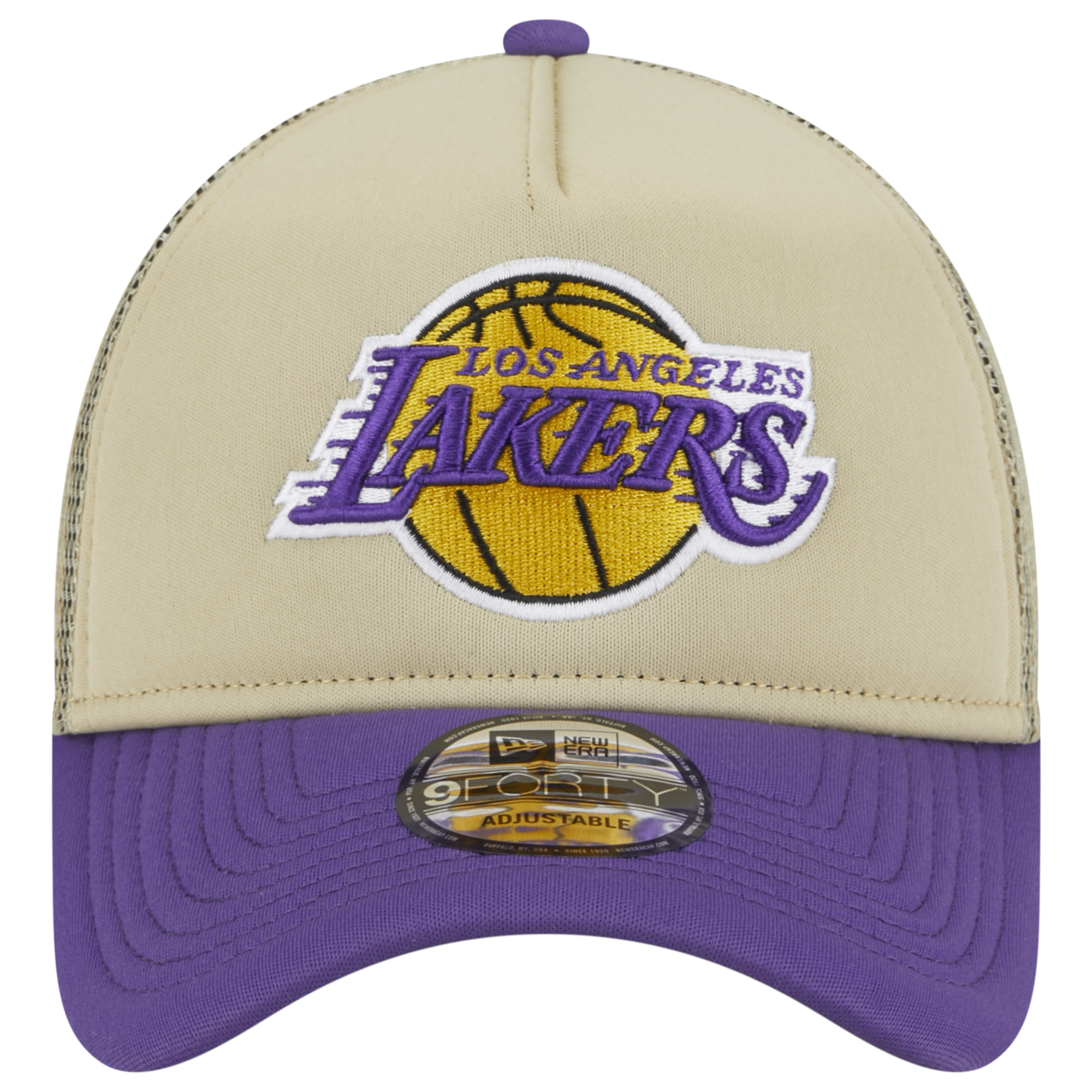 New Era Los Angeles Lakers All Day 9Forty A-Frame Trucker-Tan