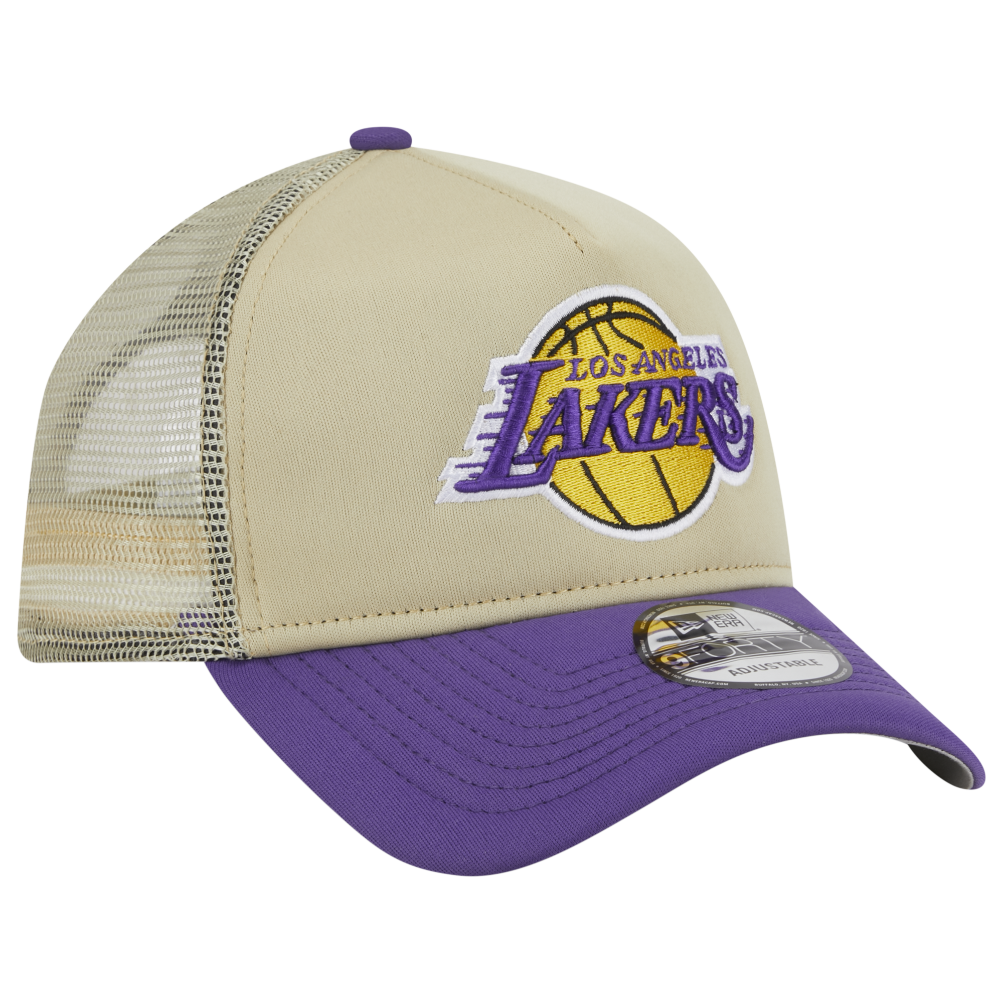 New Era Los Angeles Lakers All Day 9Forty A-Frame Trucker-Tan