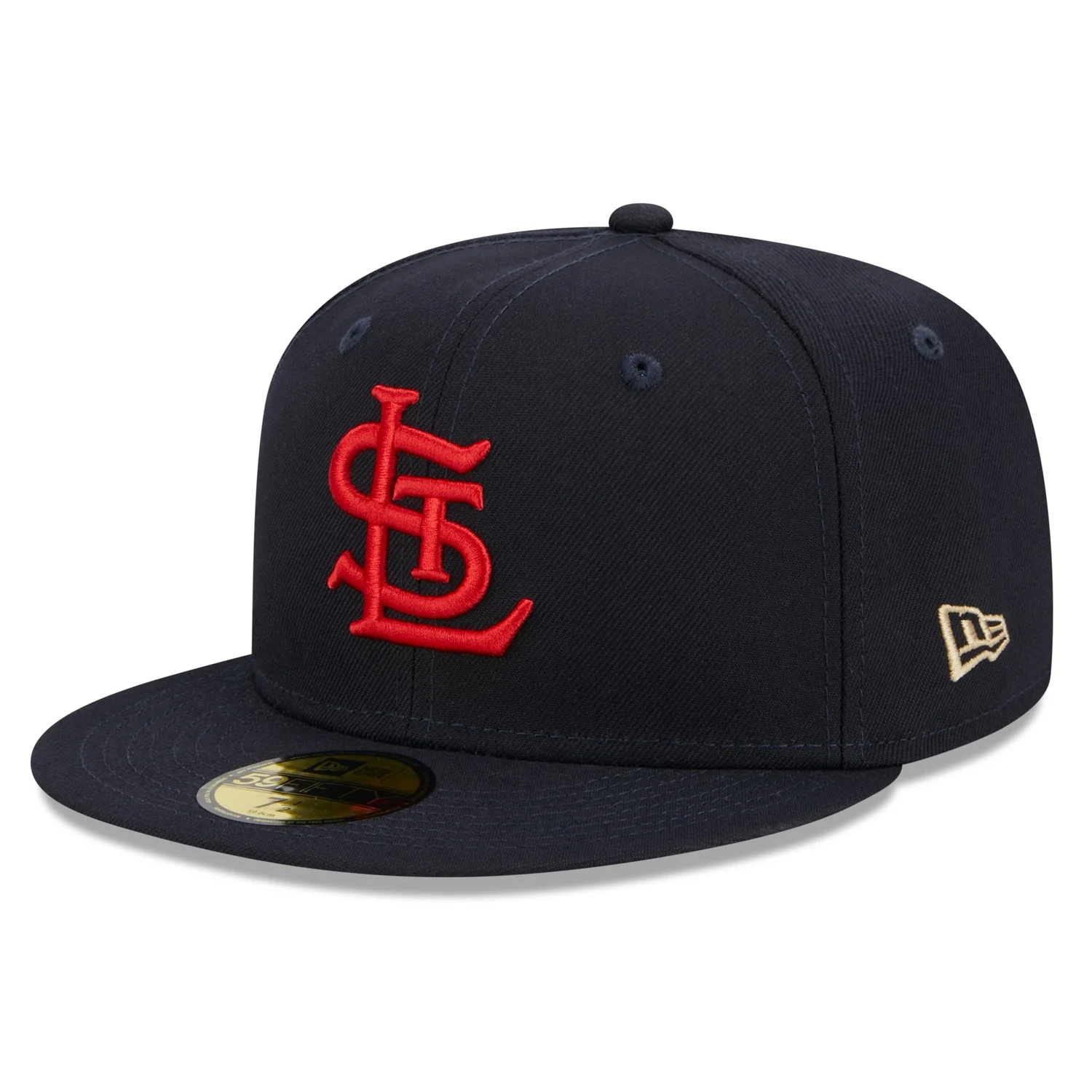 New Era St. Louis Cardinals Laurel 1942 World Series Side Patch 59fifty Fitted Cap-Navy