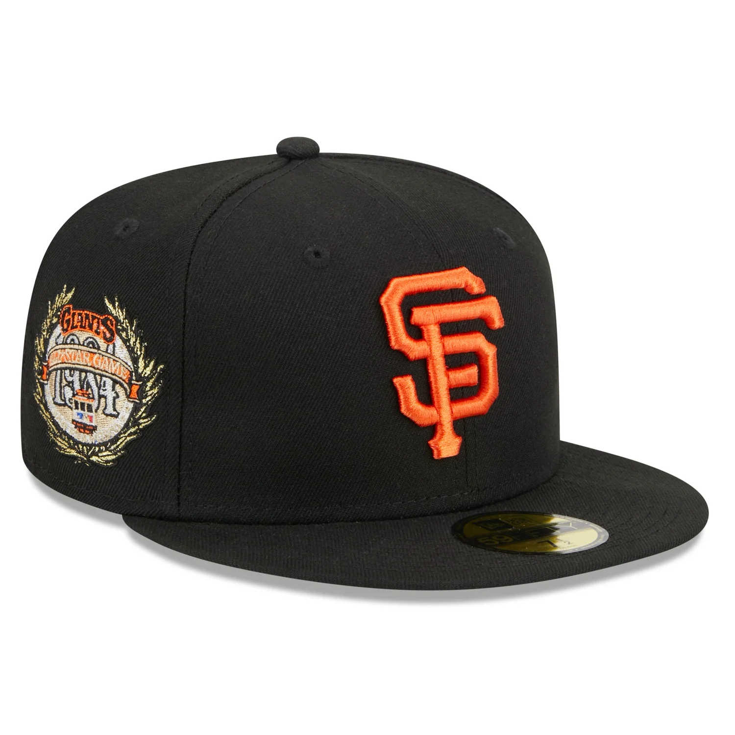 New Era San Francisco Giants Laurel All Star Game 1984 Side Patch 59fifty Fitted Cap-Black