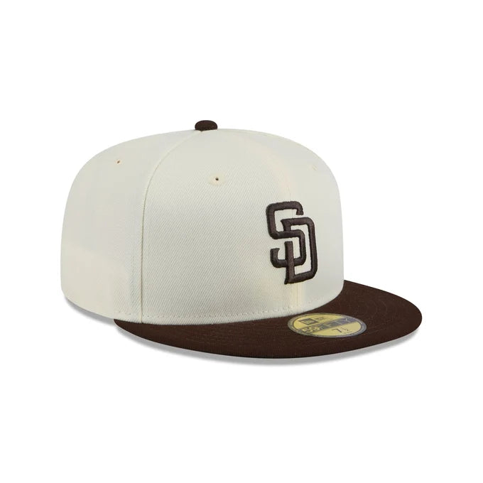 New Era San Diego Padres 59FIFTY Fitted Hat-Egg/Brown
