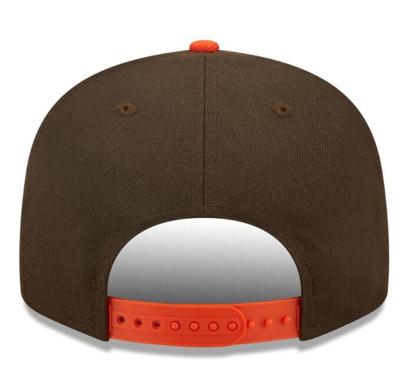 New Era San Diego Padres Retro 9FIFTY Snapback Hat-Brown/Orange