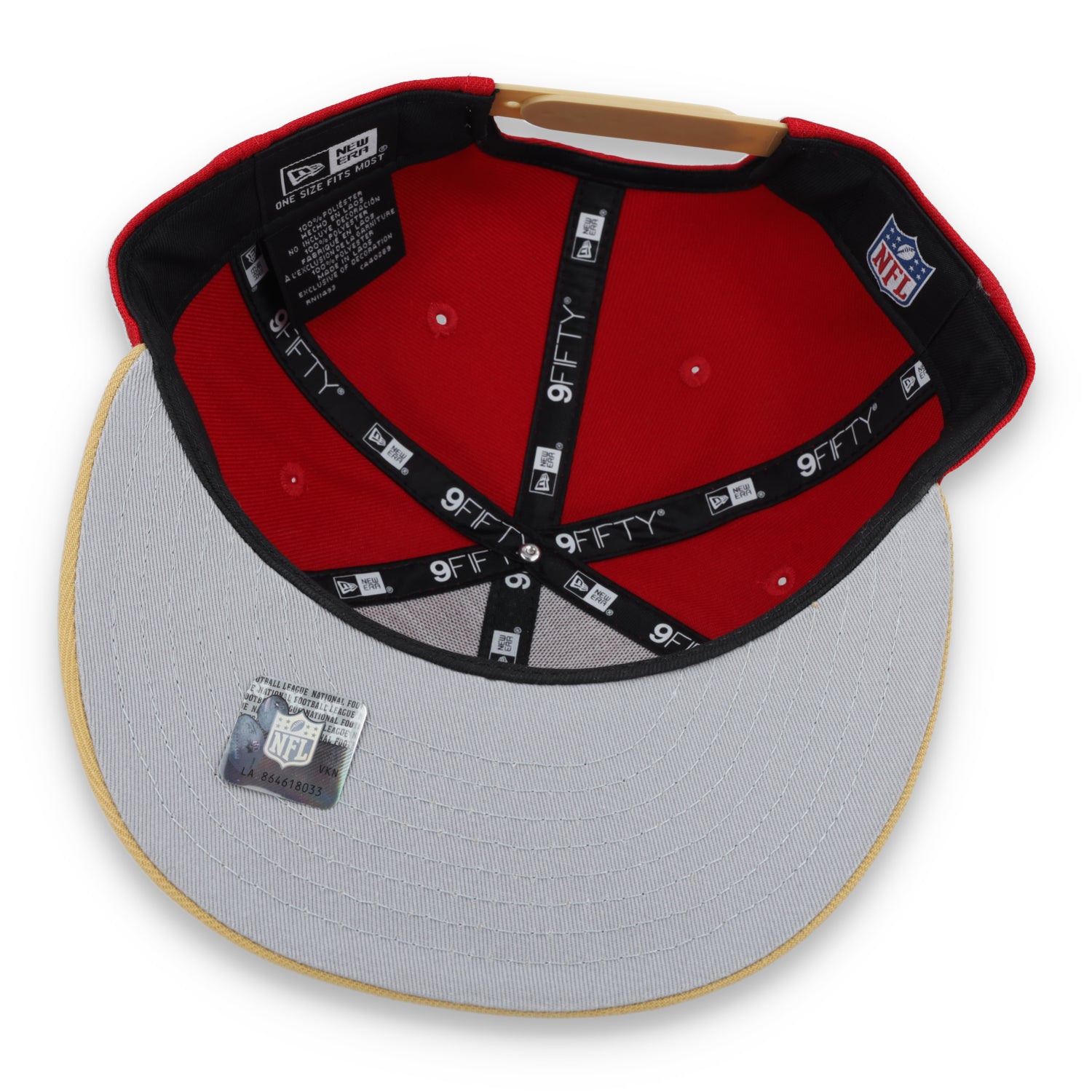 New Era Men's San Francisco 49ers 9FIFTY Snapback Hat-Red/Gold