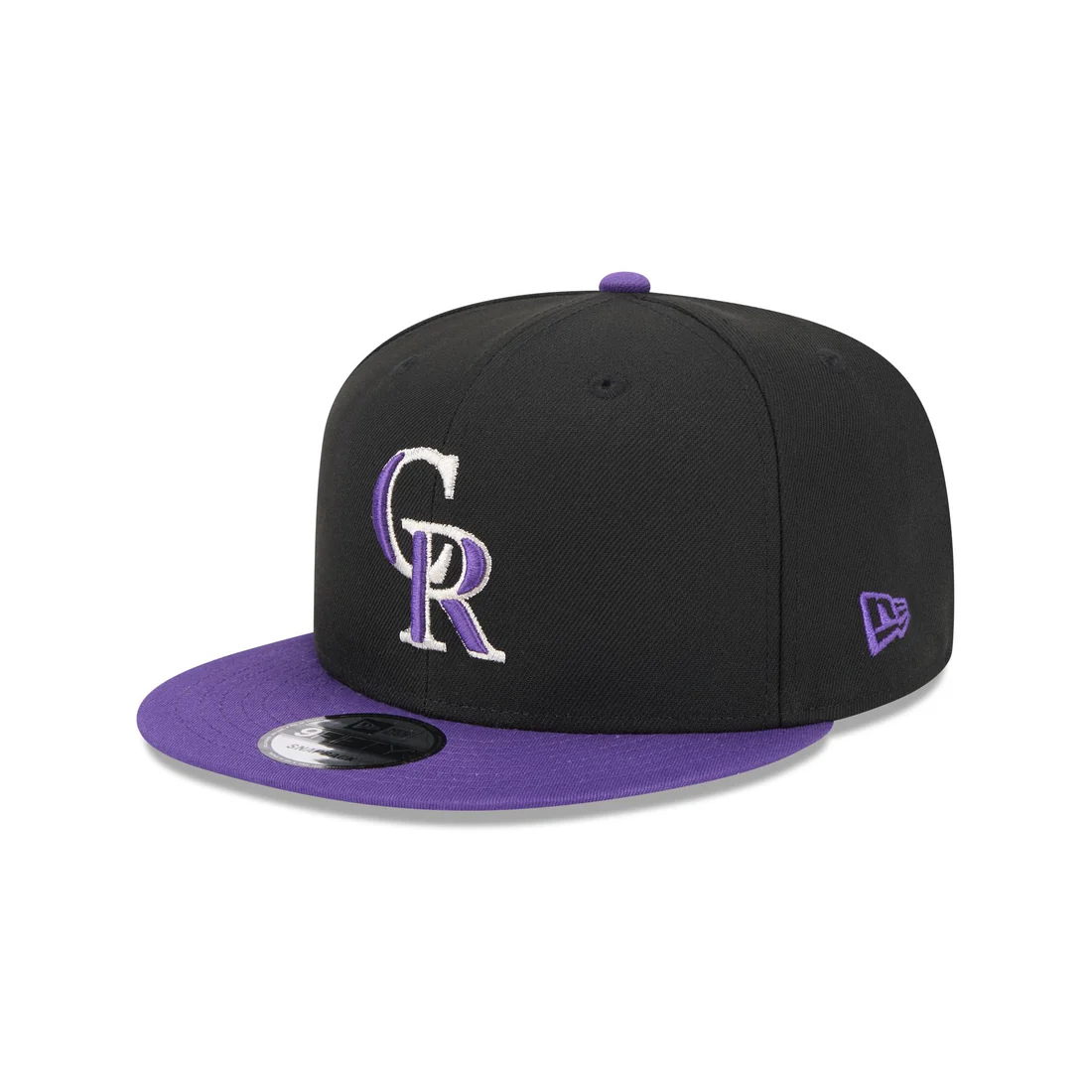 New Era Colorado Rockies  On Field Alternative  9FIFTY Snapback-Black-purple