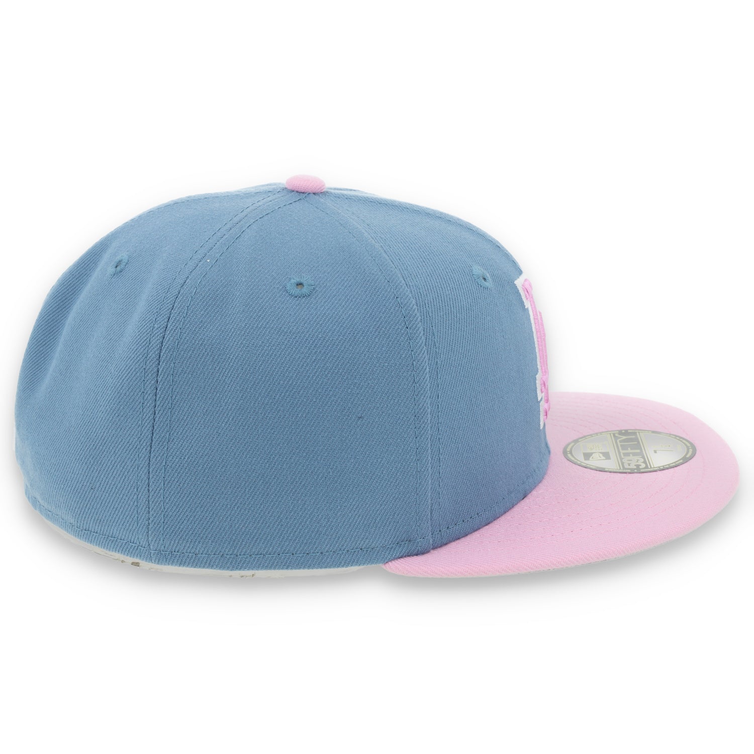 New Era  Los Angeles Dodgers Color Pack 59FIFTY Fitted Hat-Light Blue /Pink