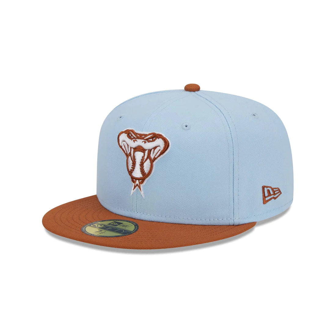 New Era Arizona Diamondbacks Color Pack 59FIFTY Fitted Hat-Light Blue/Rust Orange