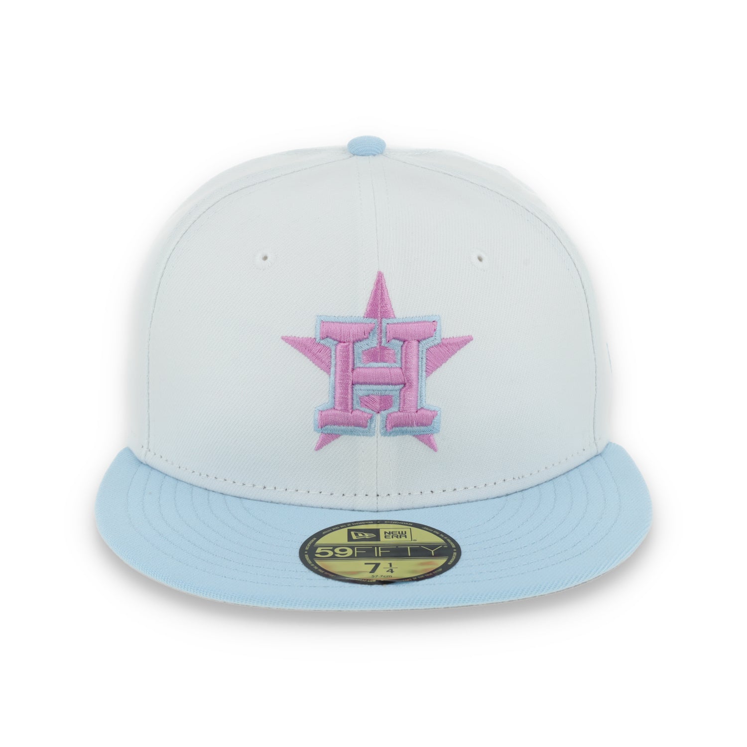 New Era Houston Astros Color Pack 59FIFTY Fitted Hat-White/Light Blue /Pink